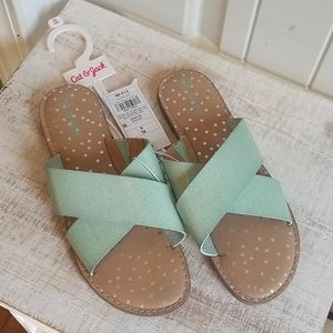💛🚨NWT🚨Cat & Jack Mint/Margot Sandals